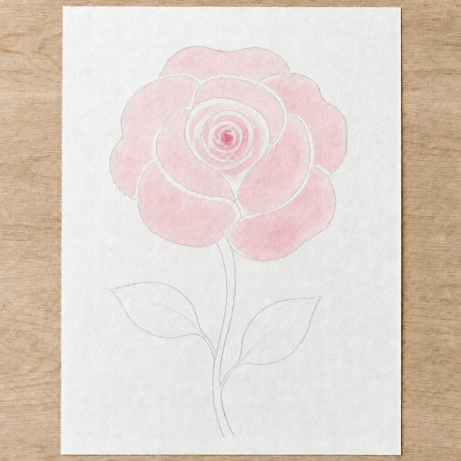 Einfache Rose, Schritt 3 von 5