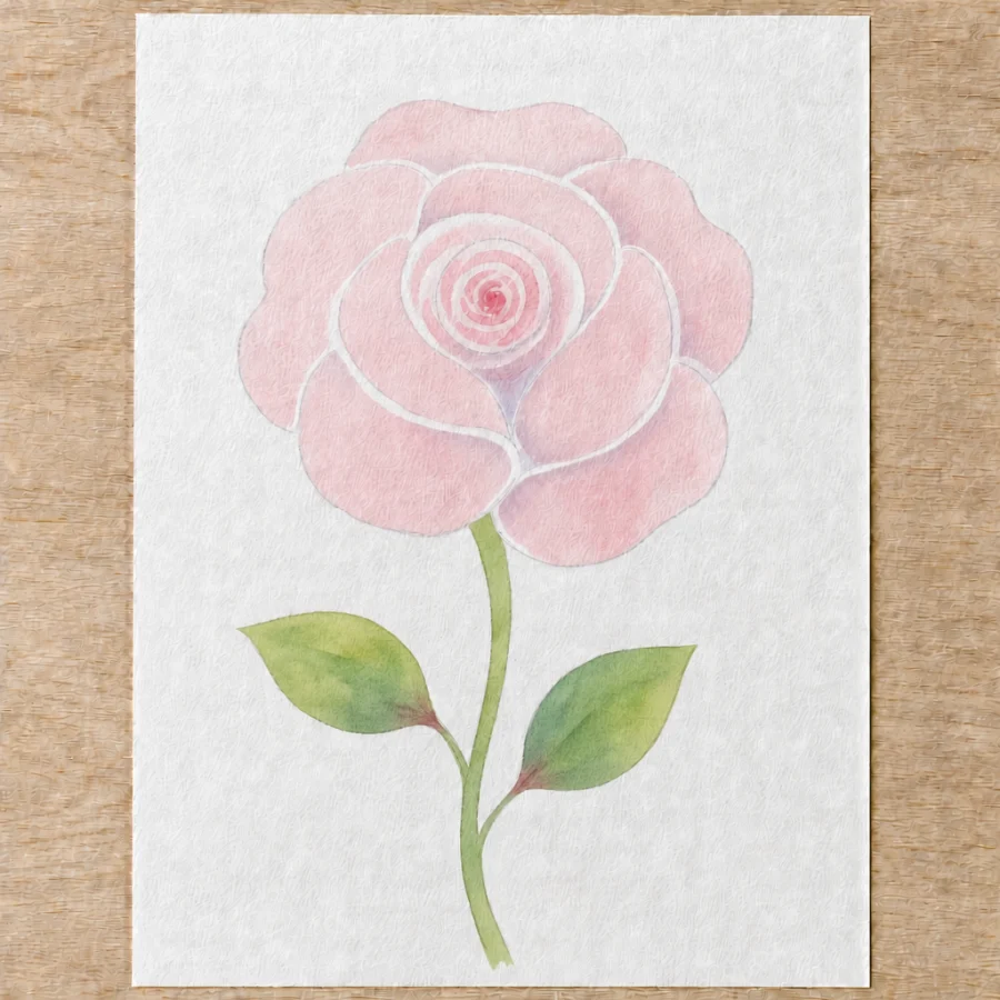Einfache Rose, Schritt 5 von 5