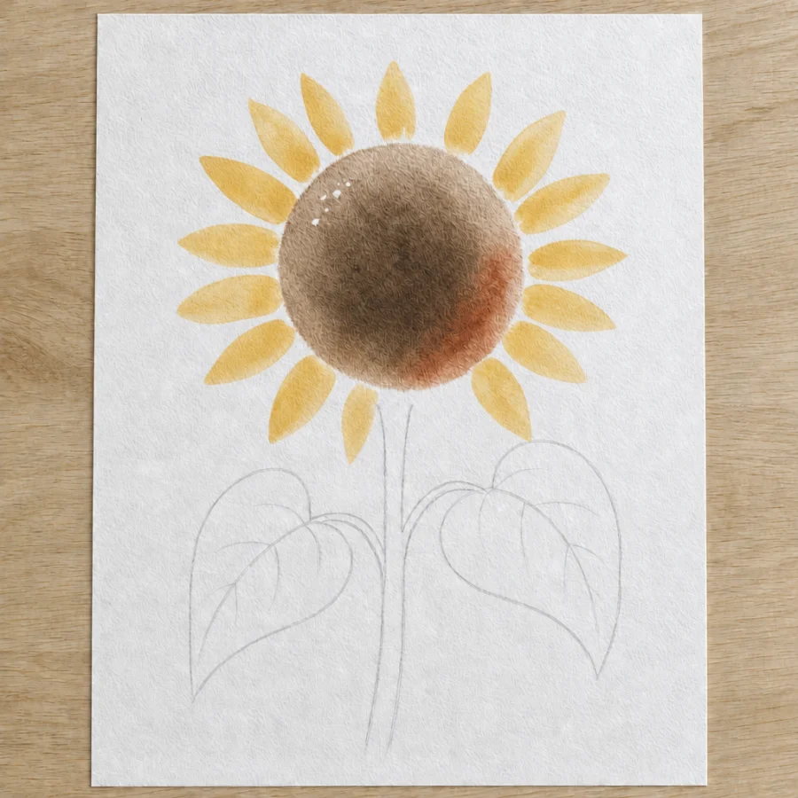 Sonnenblume, Schritt 3 von 5