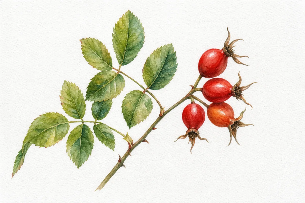 Beispiel für den Aquarell-Stil Botanisch